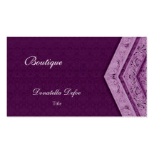 Classy Elegant Damask Professional Business Card