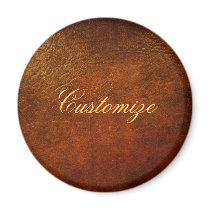 Classy Genuine Leather Designer Fridge Magnet