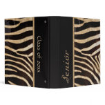 Classy Graduate Zebra Stripe binders