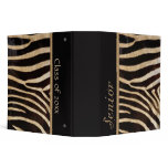 Classy Graduate Zebra Stripe binders