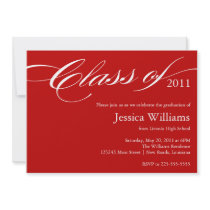 Classy Graduation Custom Invitation