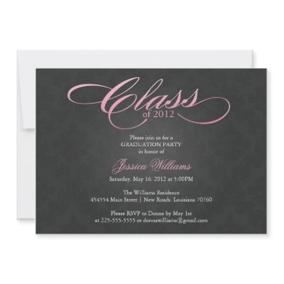 Classy Graduation Party Invitations by fancybelle