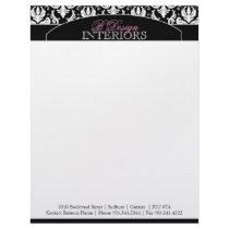 Classy Interior Designer Letterhead