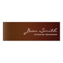 Classy Leather Interior Design Mini Business Card