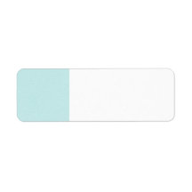 Classy Light Turquoise Printed Pattern. Return Address Label