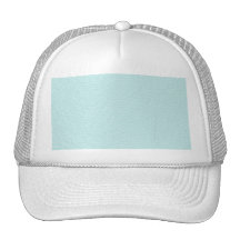 Classy Light Turquoise Printed Pattern. Mesh Hat
