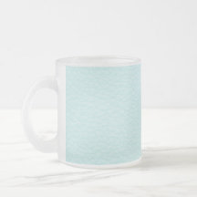 Classy Light Turquoise Printed Pattern. Coffee Mugs