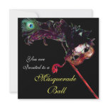 CLASSY MARDI GRAS MASQUERADE BALL MASK ,Black Invitation