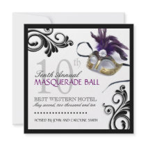 Classy Masquerade Invitation