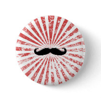 Classy Moustache Pinback Button