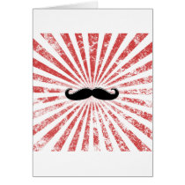 Classy Moustache Greeting Cards