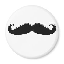 Classy Moustache Refrigerator Magnet