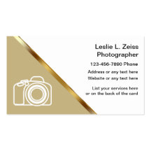 Classy Photographer Business Cards