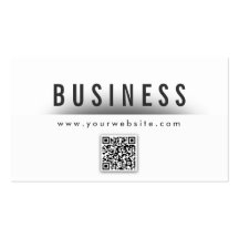 Classy QR Code Screenwriter Business Card