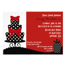 Classy Red & Black Invitation