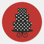 Classy Red & Black Stickers