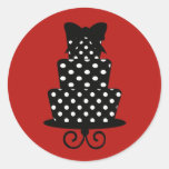 Classy Red & Black Stickers