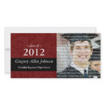 Classy School Graduation Photo Announcement Cards