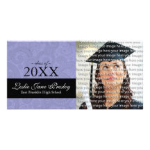 Classy School Graduation Photo Announcement Cards Photo Card Template