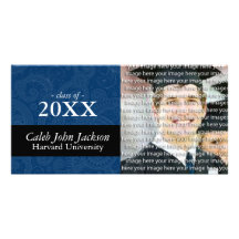 Classy School Graduation Photo Announcement Cards Custom Photo Card