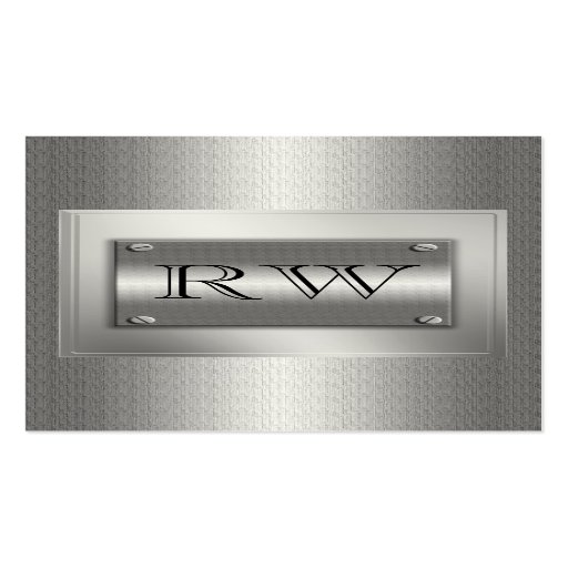 Classy Silver Metal Indestructible Business Cards