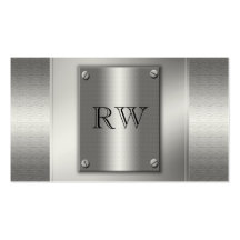 Classy Silver Metal Indestructible Business Cards