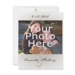 Classy Simple Photo Wedding Invitations invitations