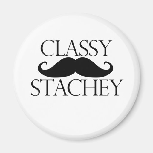 Classy Stache Moustache Fridge Magnets