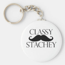 Classy Stache Moustache Key Chain