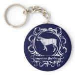 Classy Weathered American Bulldog Keychains