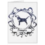 Classy Weathered Beagle Card