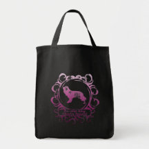 Classy Weathered Cavalier King Charles Spaniel Canvas Bags