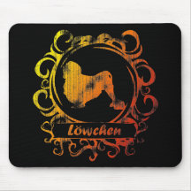 Classy Weathered Lowchen Mouse Pad