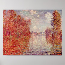 Claude Monet - Autumn in Argenteuil Print
