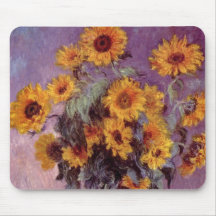 Claude Monet - Bouquet of Sunflowers Mousepads