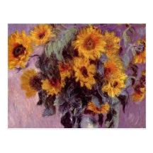 Claude Monet - Bouquet of Sunflowers Post Card