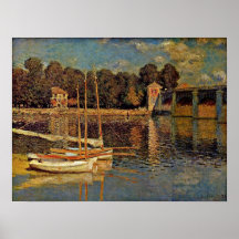 Claude Monet - Bridge at Argenteuil Print