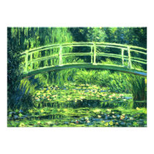 Claude Monet: Bridge Over a Pond of Water Lilies Custom Announcements