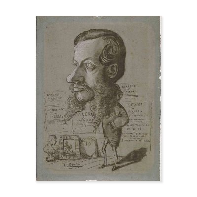 Claude Monet Caricature of L?on Manchon c. 1855-18 by rahulbiswas