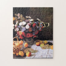 Claude Monet - Flowers and Fruit Basket puzzle