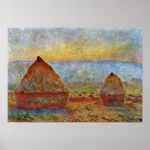 Claude Monet - haystack Posters
