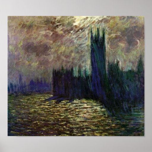 Claude Monet-Houses of Parliament Poster