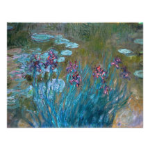 Claude Monet: Irises and Water Lilies Custom Invites