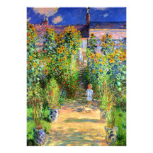 Claude Monet: Monet's Garden at Vétheuil Custom Invites
