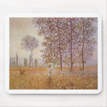 Claude Monet - Poplars in the Sun Mouse Pads