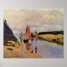 Claude Monet - Port of Trouville Print