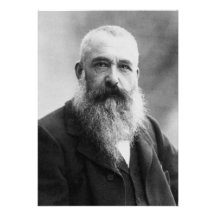 Claude Monet Portrait Photo Custom Invite