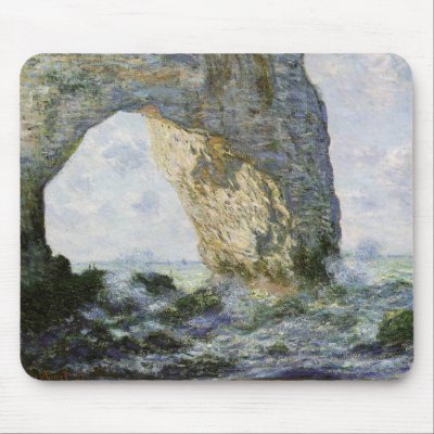 Claude Monet - Rock Arch Mouse Pads by MasterpieceArt