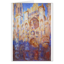 Claude Monet - Rouen Cathedral Greeting Cards