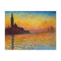 Claude Monet-San Giorgio Maggiore at Dusk Postcard